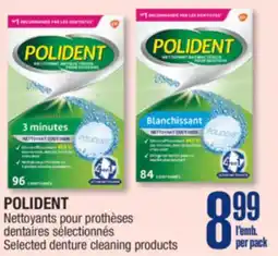 Jean Coutu POLIDENT Selected denture cleaning products offer