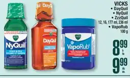 Jean Coutu VICKS DayQuil, NyQuil, ZzzQuil, VapoRub offer