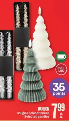Jean Coutu DANSON Selected candles offer