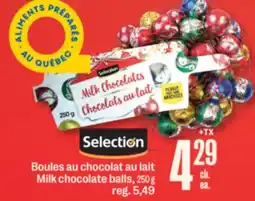 Jean Coutu SELECTION Milk chocolate balls offer