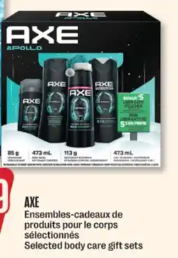 Jean Coutu AXE Selected body care gift sets offer