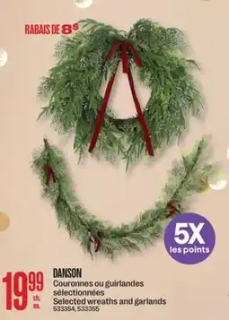 Jean Coutu DANSON Selected wreaths and garlands offer