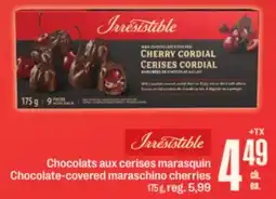 Jean Coutu Irrestible Chocolate-covered maraschino cherries offer