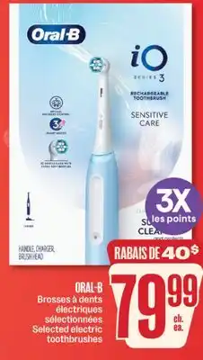 Jean Coutu ORAL-B Selected electric toothbrushes offer