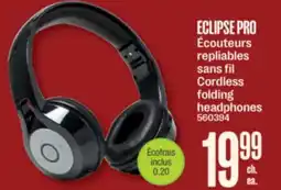 Jean Coutu ECLIPSE PRO Cordless folding headphones offer