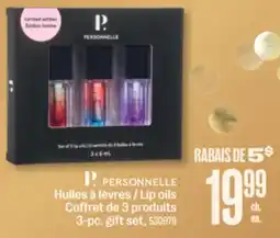Jean Coutu PERSONNELLE Lip oils 3-pc. gift set offer