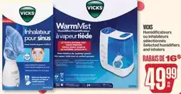 Jean Coutu VICKS Selected humidifiers and inhalers offer