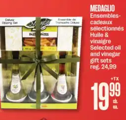 Jean Coutu MEDAGLIO Selected oil and vinegar gift sets offer