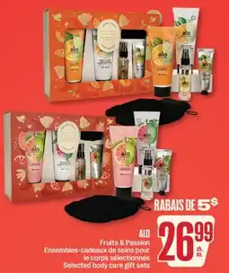 Jean Coutu ALO Fruit & Passion Selected body care gift sets offer