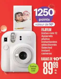 Jean Coutu FUJIFILM Instax mini 12 photos Selected instant cameras offer