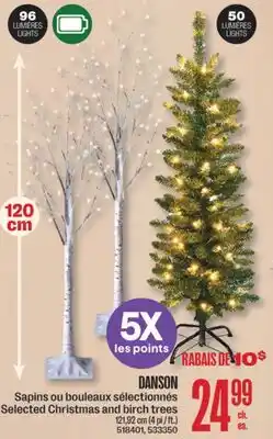 Jean Coutu DANSON Selected Christmas and birch trees offer