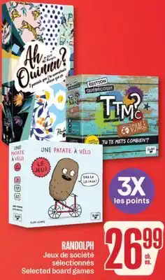 Jean Coutu RANDOLPH Selected board games offer