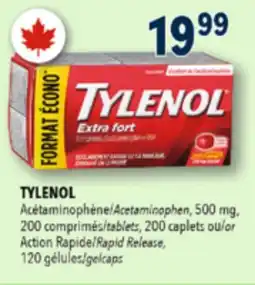 Familiprix TYLENOL Rhume, Sinus ou Rhume et Sinus/Cold, Sinus or Cold and Sinus, 40 units … offer