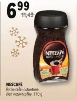 Familiprix Nescafé Rich instant coffee 170g offer