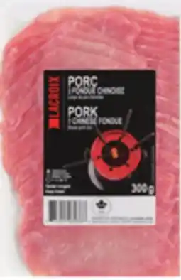 Giant Tiger Chicken or pork Chinese fondue offer