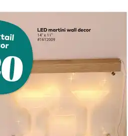 Giant Tiger LED martini decor offer