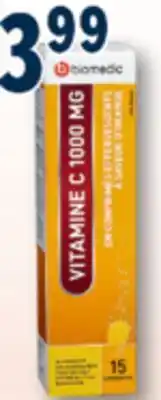 Familiprix BIOMEDIC Vitamin C, 1000 mg, 15 effervescent tablets offer
