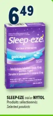Familiprix Sleep-eze extra strength softgels capsules offer