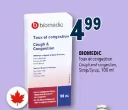 Familiprix Biomedic cough & congestion herbal original mixture syrup offer