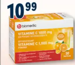 Familiprix BIOMEDIC, Vitamin C, Effervecent powder, 1000 mg, 30 sachets offer