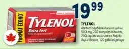 Familiprix TYLENOL, Acetaminophen, 500 mg, 200 tablets, 200 caplets or Action Rapid Release, 120 gelcaps offer