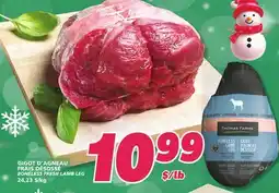 IGA BONELESS FRESH LAMB LEG offer