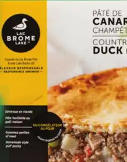 IGA LAC BROME FROZEN COUNTRY STYLE DUCK POT PIE offer
