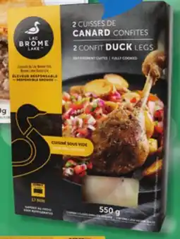 IGA LAC BROME DUCK CONFIT LEGS OR FROZEN COUNTRY STYLE DUCK POT PIE offer