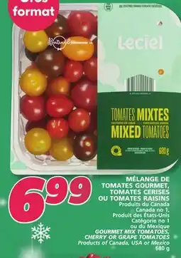 IGA GOURMET MIX TOMATOES, CHERRY OR GRAPE TOMATOES offer