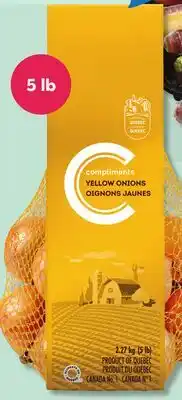 IGA COMPLIMENTS YELLOW ONIONS offer