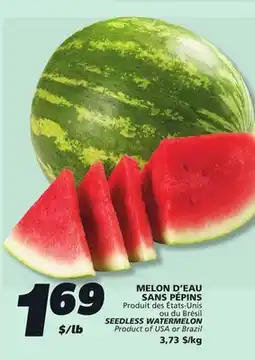 IGA SEEDLESS WATERMELON offer