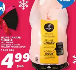 IGA LAC BROME FROZEN YOUNG DUCK offer