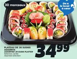 IGA ASSORTED 30-SUSHI PLATTER offer