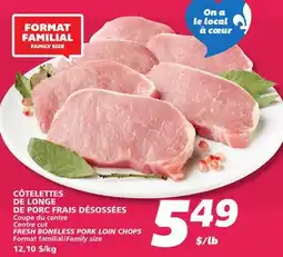 IGA FRESH BONELESS PORK LOIN CHOPS offer