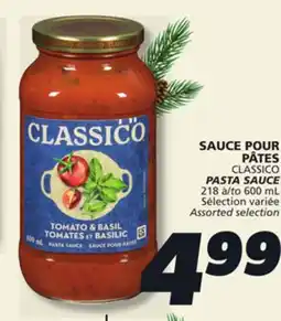 IGA CLASSICO PASTA SAUCE offer