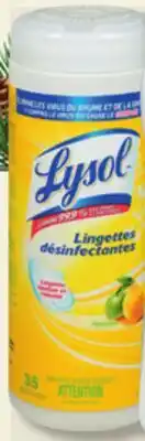 IGA LYSOL DESINFECTING WIPES offer