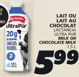 IGA LACTANCIA ULTRA PUR MILK OR CHOCOLATE MILK offer