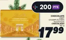 IGA LINDT Assortiment CHOCOLATES offer