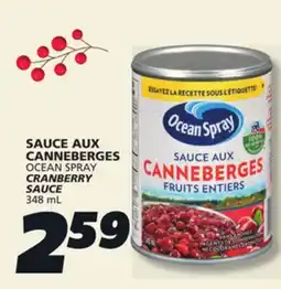 IGA OCEAN SPRAY CRANBERRY SAUCE offer