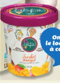 IGA LE GLACIER BILBOQUET ICE CREAM, SORBET FROZEN YOGURT OR TREATS offer