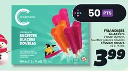 IGA COMPLIMENTS FROZEN TREATS offer