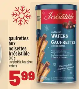Metro GAUFRETTES AUX NOISETTES IRRÉSISTIBLE | IRRÉSISTIBLE HAZELNUT WAFERS offer