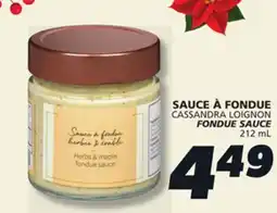IGA CASSANDRA LOIGNON FONDUE SAUCE offer