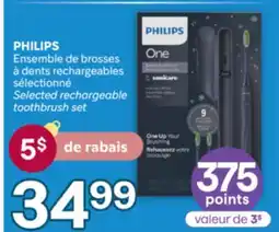 Brunet PHILIPS Ensemble de brosses à dents rechargeables sélectionné offer