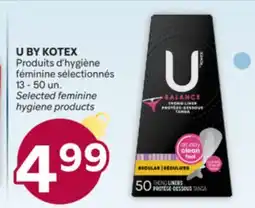 Brunet U BY KOTEX Produits d'hygiène féminine sélectionnés offer