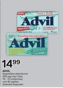 Brunet ADVIL Ibuprofène sélectionné 200 mg Liqui-Gels offer