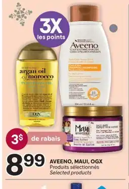 Brunet AVEENO, MAUI, OGX Produits sélectionnés offer