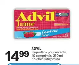 Brunet ADVIL Ibuprofène pour enfants 40 comprimés, 230 ml offer