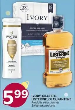 Brunet IVORY, GILLETTE, LISTERINE, OLAY, PANTENE Produits sélectionnés offer