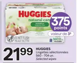 Brunet HUGGIES Lingettes sélectionnées offer